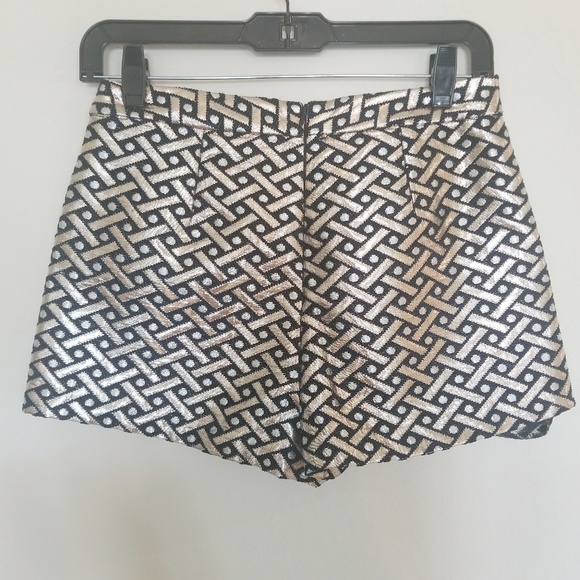 Sugar Lips Black and Gold shorts - Picture 2 of 2